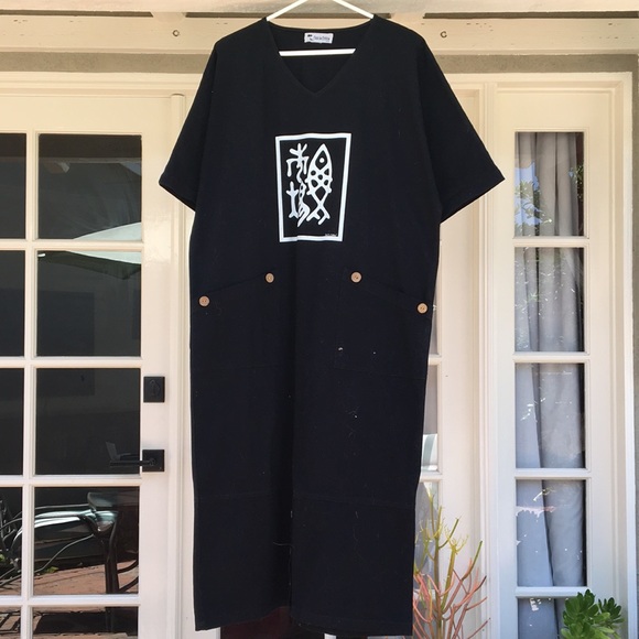 Black canvas dress - Picture 4 of 4